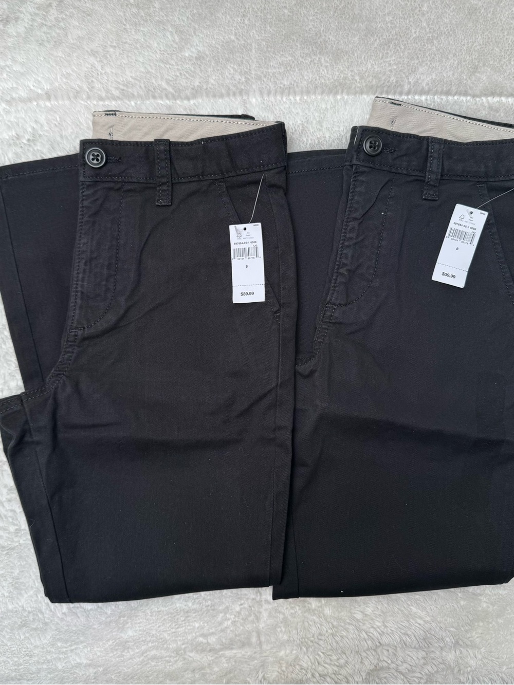 NWT - Boys GAP Black Pants - Size 8